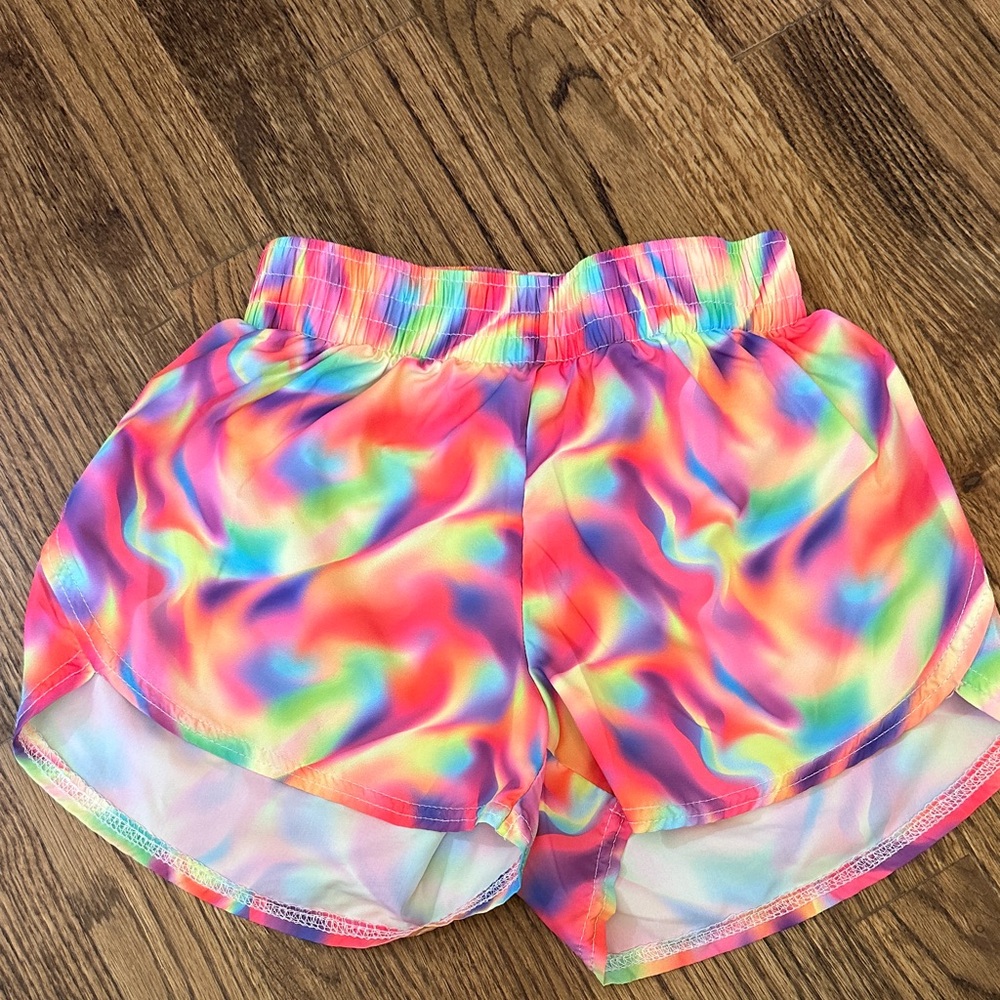Rainbow Swirl Kids Shorts